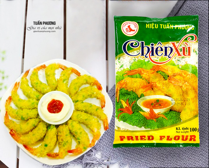 Bột Chiên Xù 3 Màu Tuấn Phương 100g ( Gói )