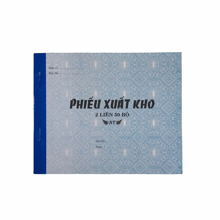 Phiếu xuất kho ny 16x20cm 2 liên 50 bộ a5 - lốc