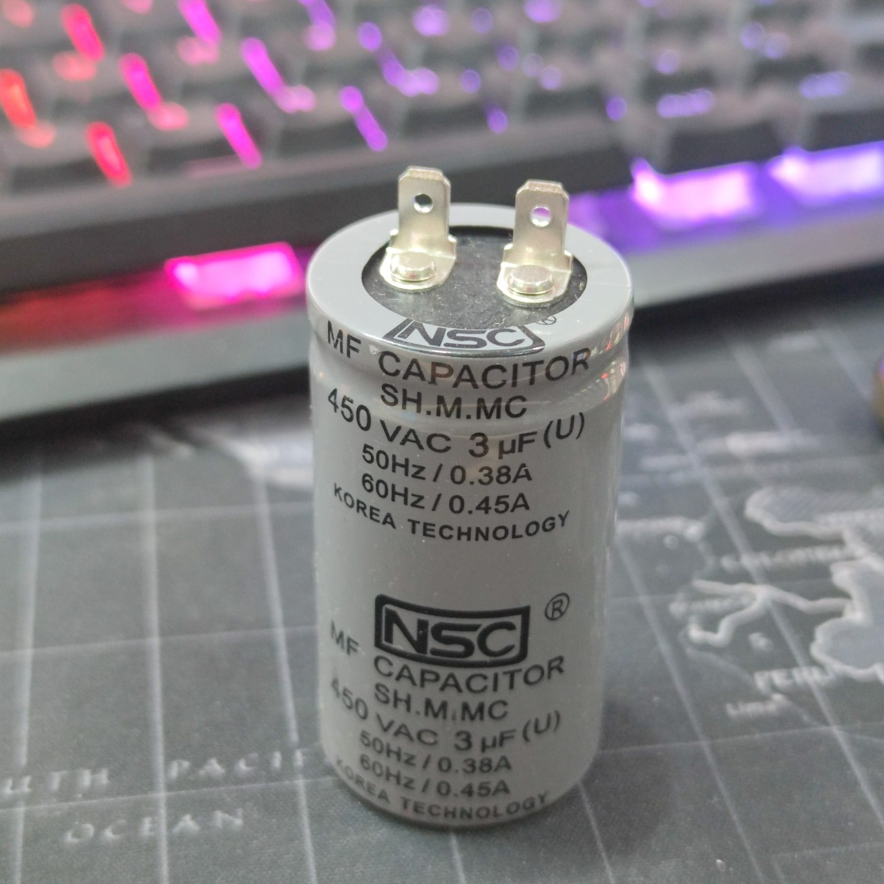 Tụ dầu 3uf 450vac - tụ cọc 2 chân 3uf