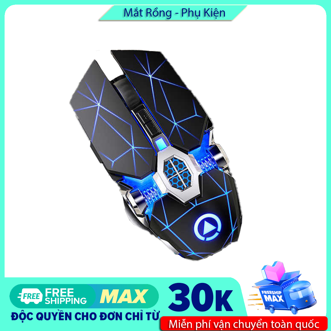 Chuột không dây A7 Pin sạc đèn led lát kim cương siêu đep - Sưu tầm mã freeship max để được miễn phí vận chuyển