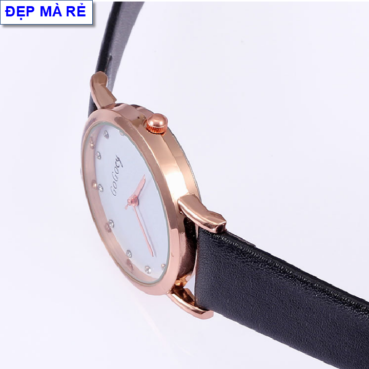 ( Tặng kèm thêm 1 viên pin ) Đồng hồ Nữ Đẹp Mà Rẻ số đá xinh xắn