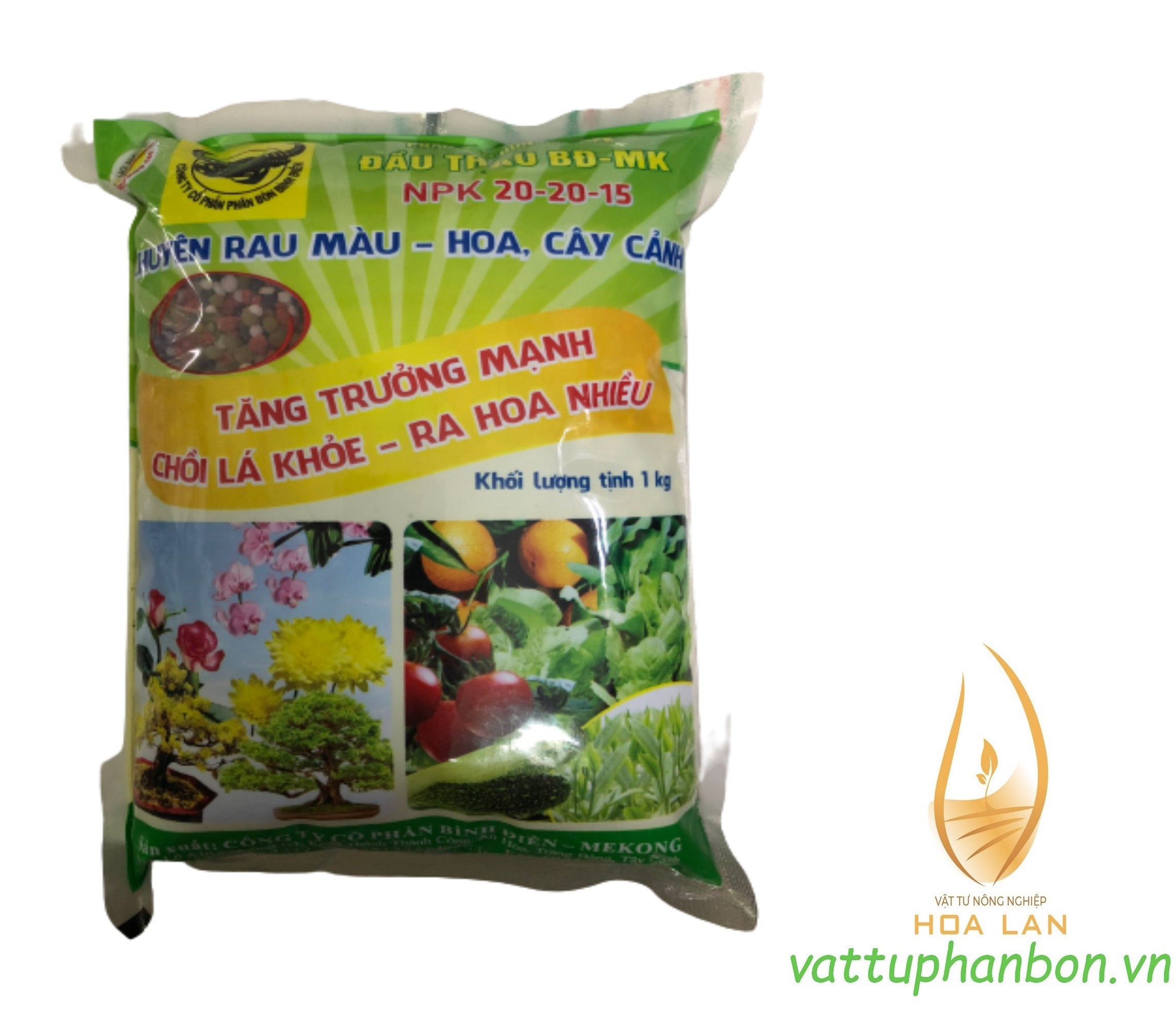 Phân Bón Đầu Trâu MK 20-20-15 - #007A# 1kg
