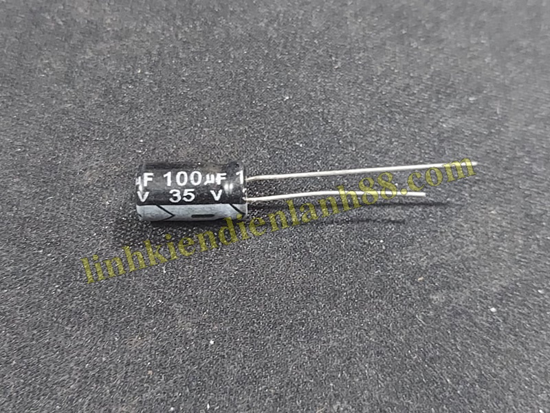 10 cái tụ hóa 100uf 35v mới !