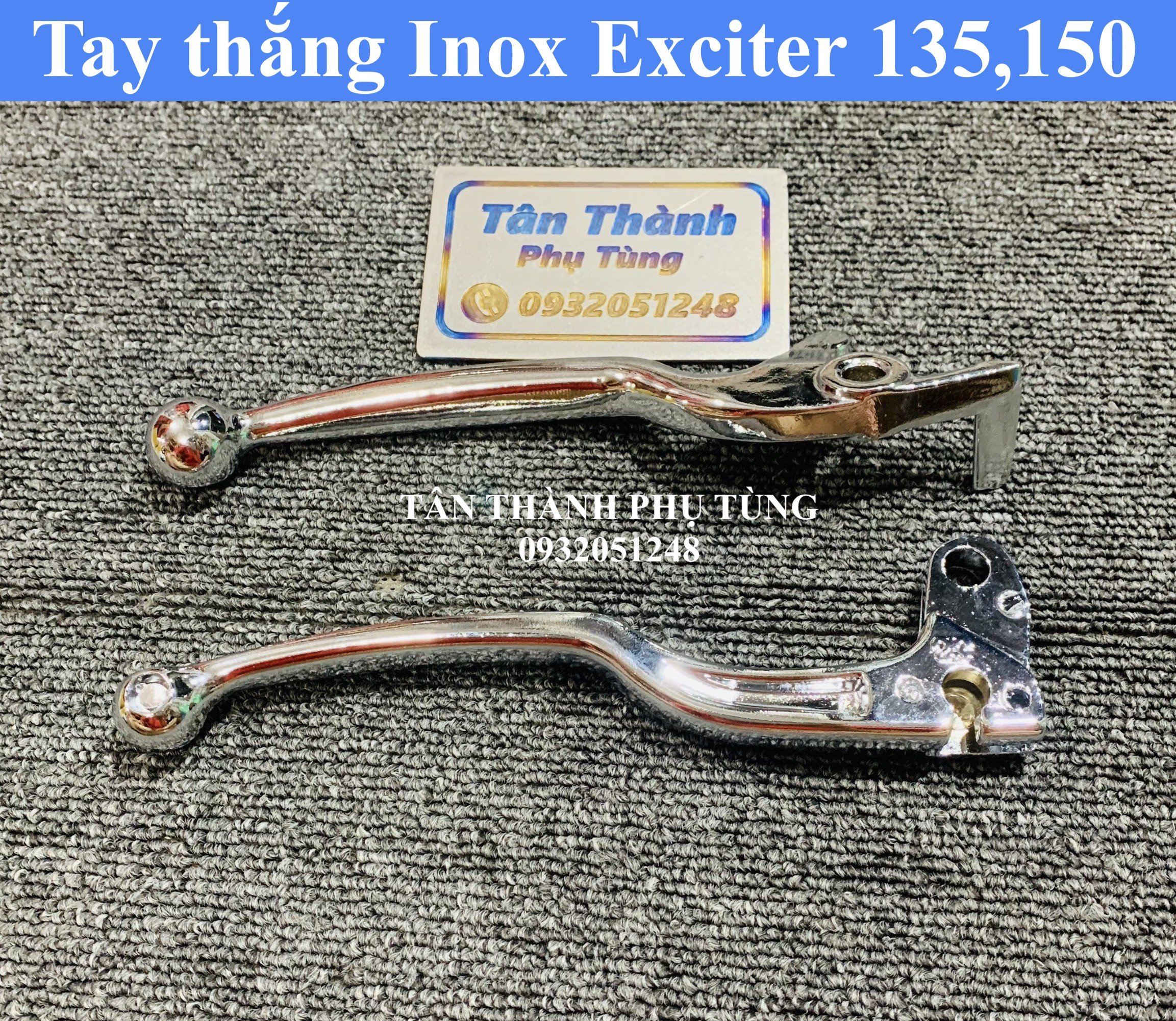 Tay thắng inox exciter 150, 135 -hàng malaysia