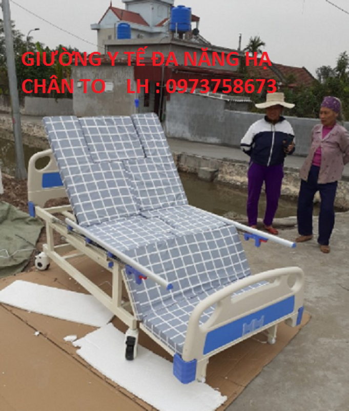Giường y tế đa năng hạ chân to