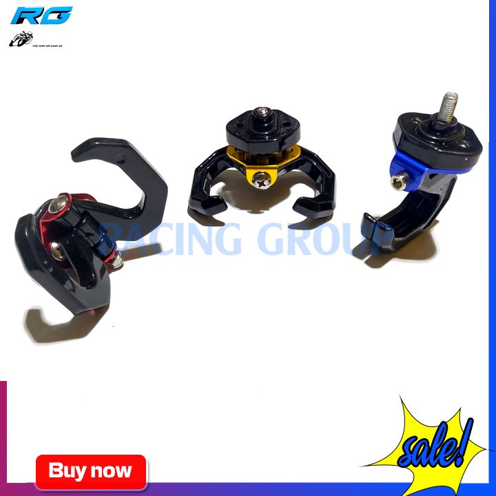 Móc treo đồ xe máy 2 móc xoay 180 độ