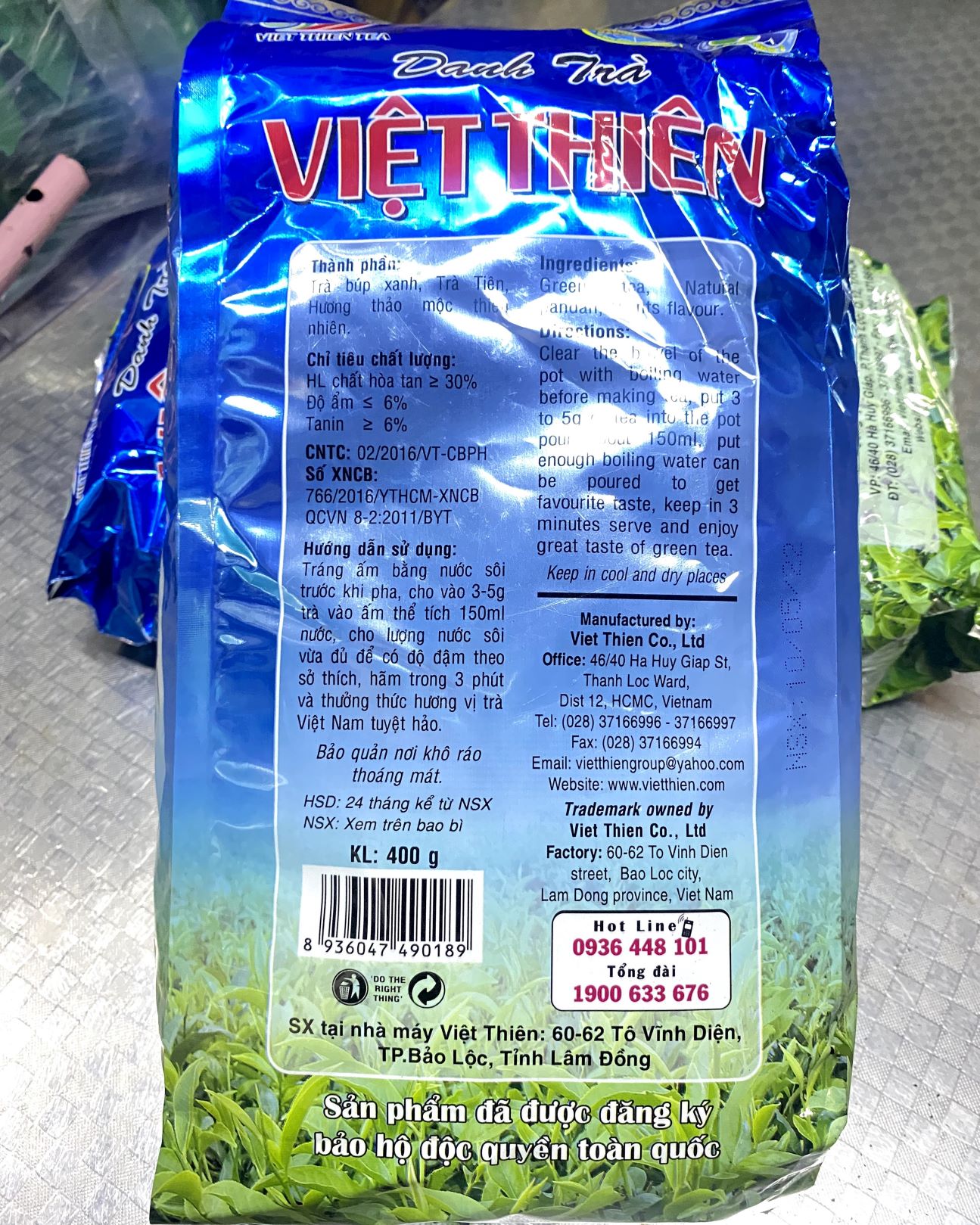 Trà Ướp Lài-Sâm Dứa Việt Thiên 400gram