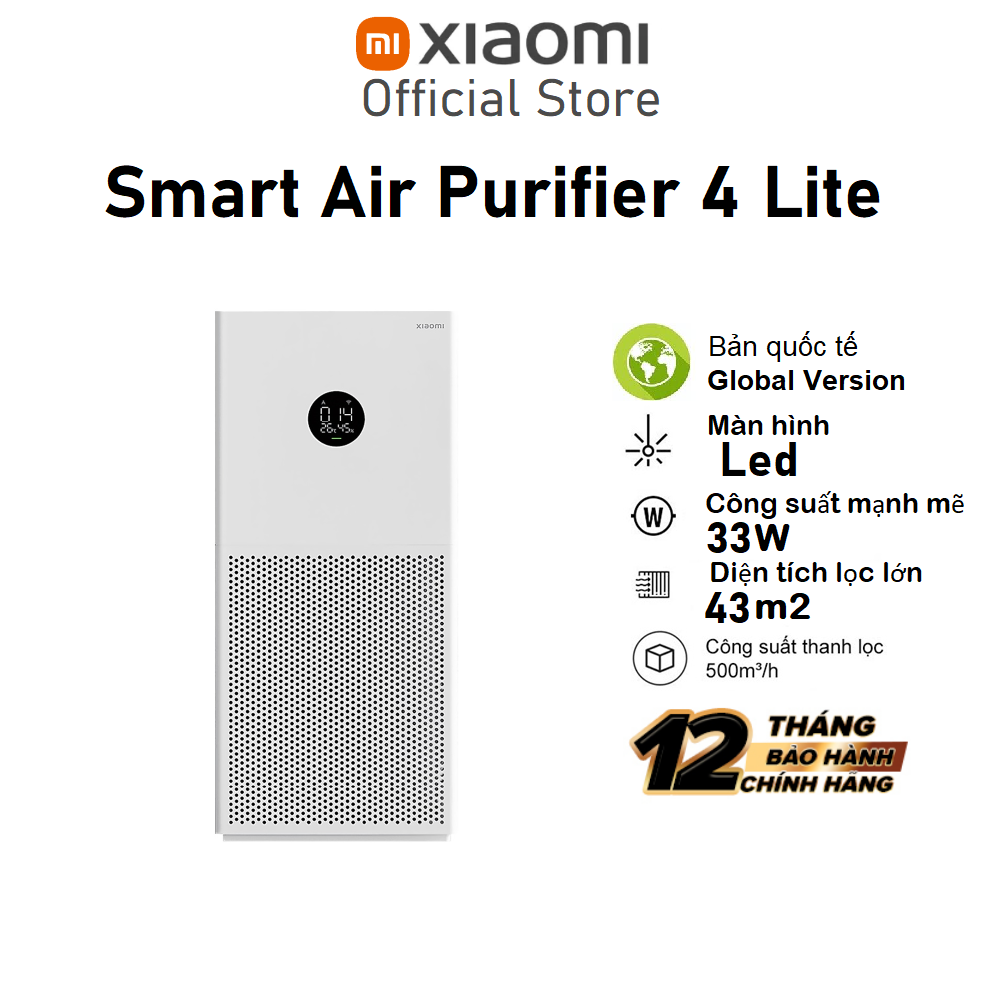 Xiaomi smart air purifier 4 Lite international version-12 months warranty original