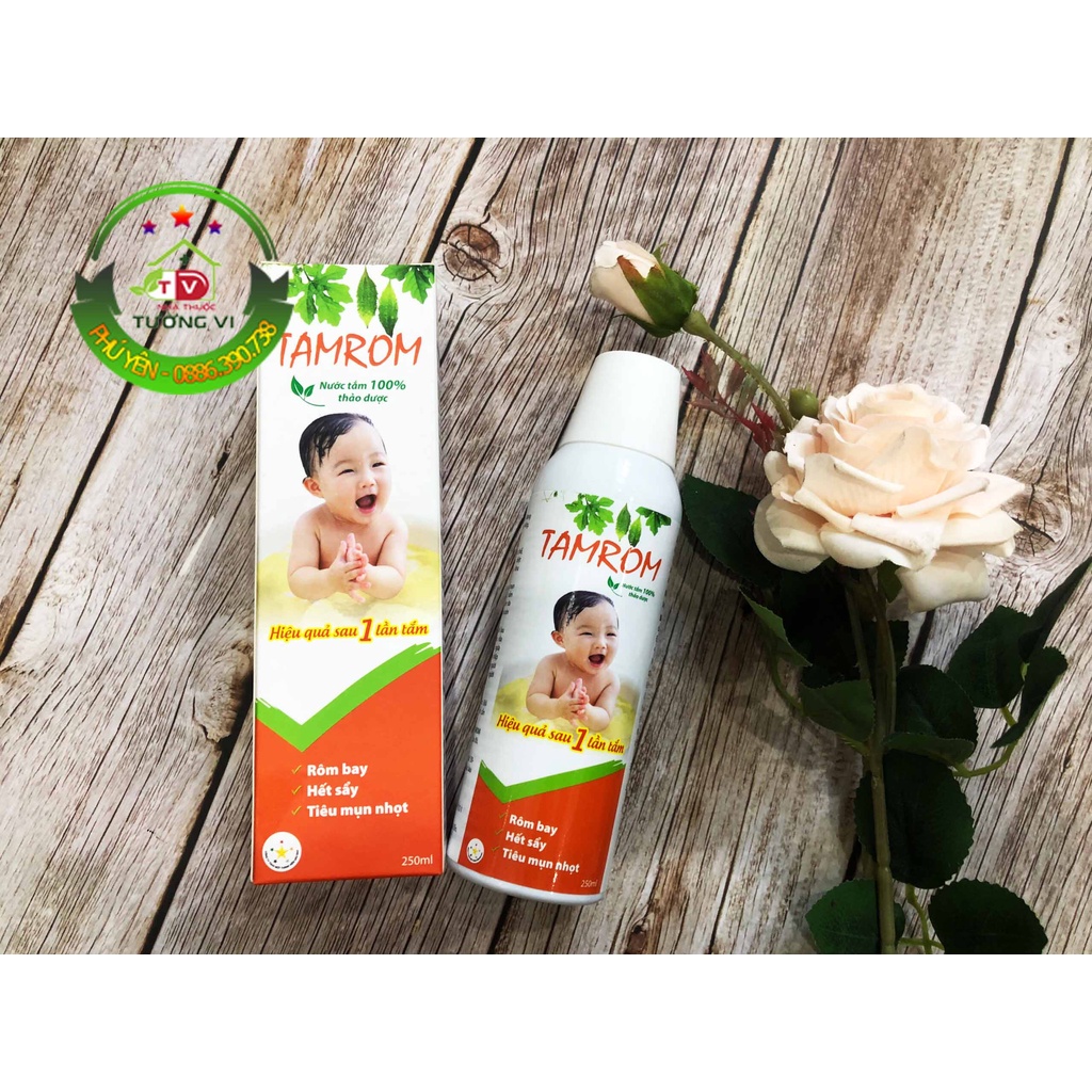 Nước tắm TAMROM – Hết rôm sẩy, tiêu mụn nhọt