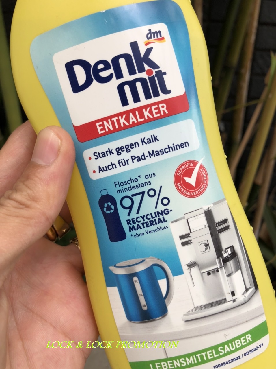 [HCM]Dung dịch tẩy cặn Canxi cho ấm siêu tốc máy pha Cafe... Denkmit 250ml