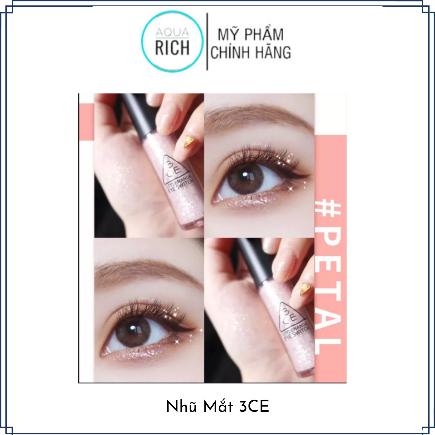 Nhũ Mắt 3CE Gel Eye Switch Pental/Dalsegno/Stuck/Hidden Angel/Double Note/Throbbing