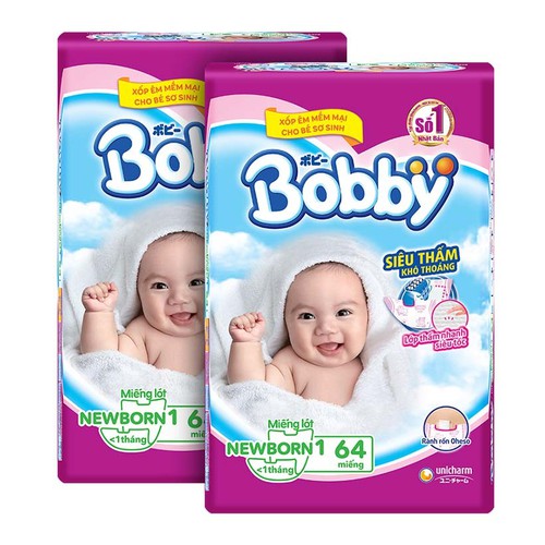Combo 2 Miếng lót sơ sinh Bobby Fresh Newborn 1-64M