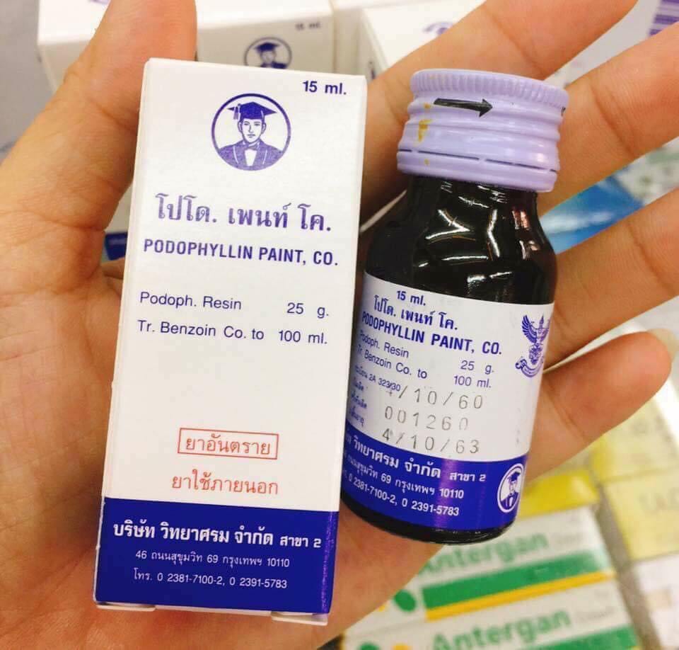 dung dịch bôi chấm mụn cóc Thái
