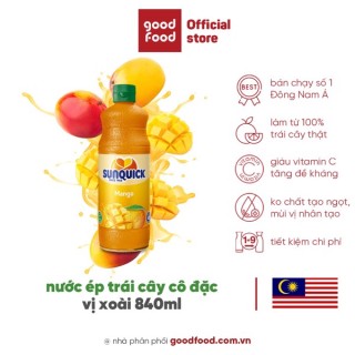 Nước ép trái cây cô đặc vị xoài Sunquick Mango Juice 840ml thumbnail