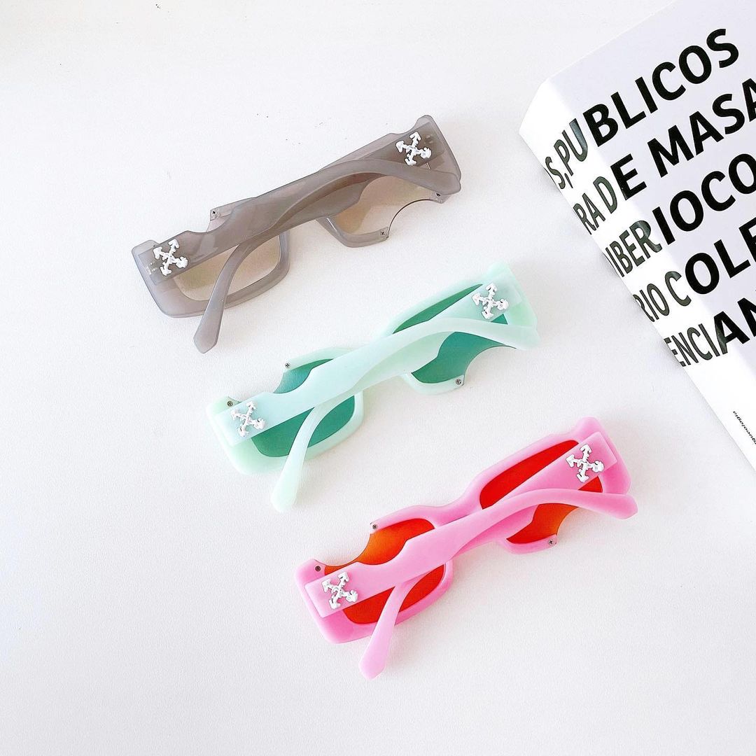 Kính mắt Thời Trang Off-White Holes rectangular-frame [Ảnh thật]