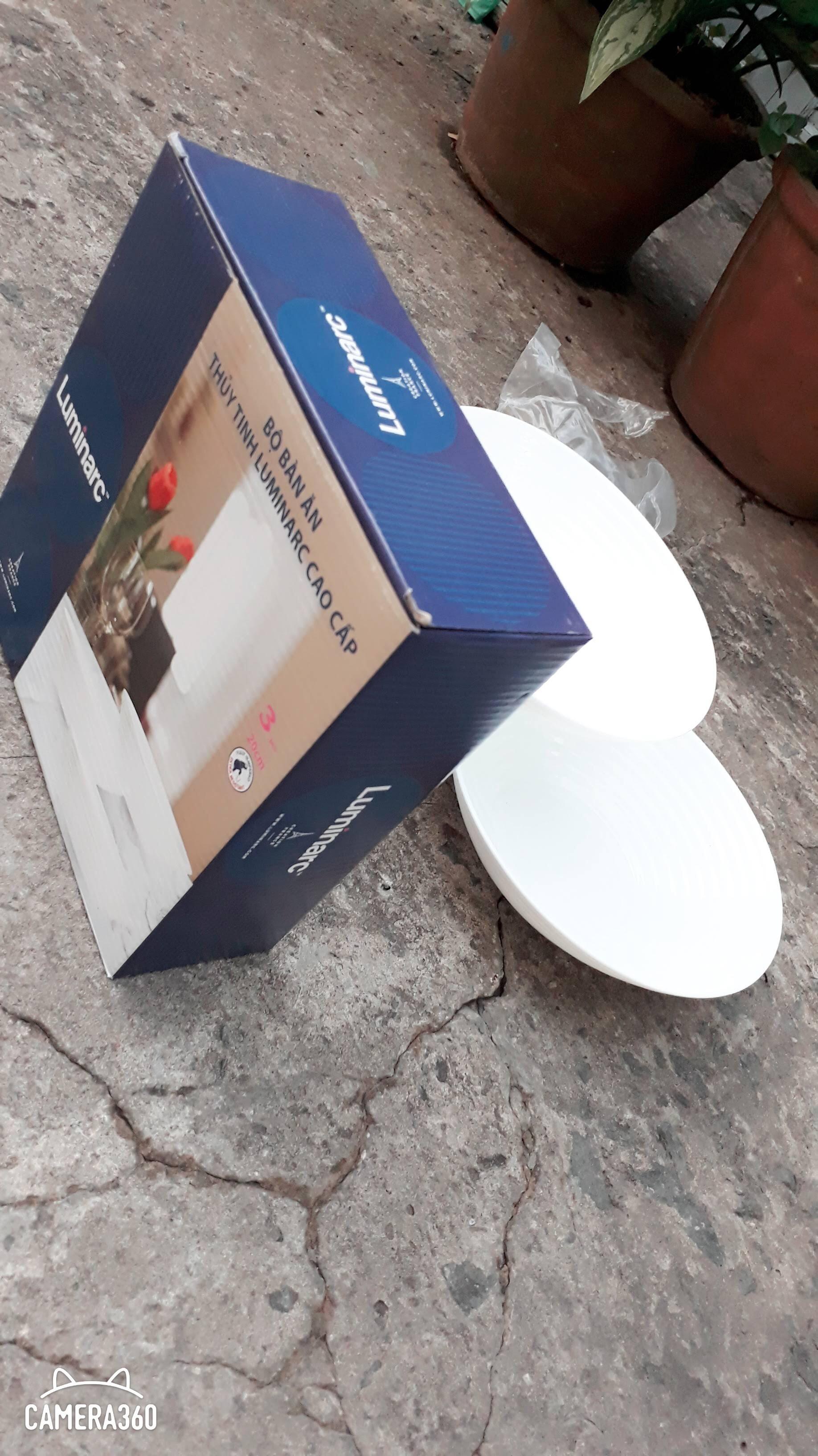 Combo 3 tô thủy tinh Luminarc đường kính 20cm