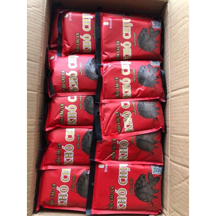 Mồi câu, cám câu cá tổng hợp khó chịu đen gói 250g
