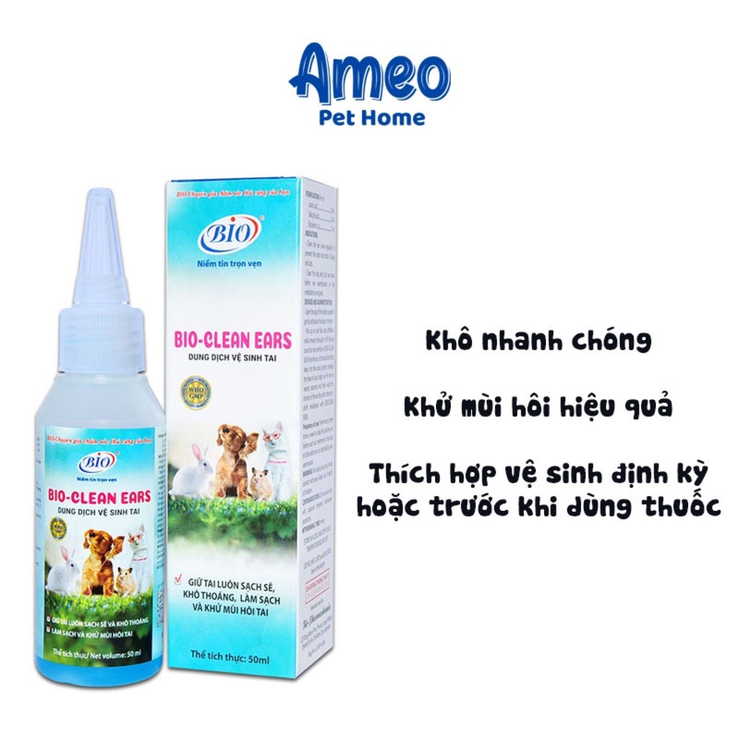 [Mới] Dung dịch vệ sinh tai chó mèo Bio Clean Ears