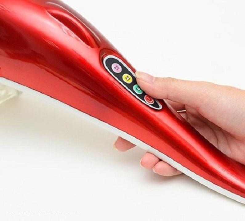 Máy Massage Cầm Tay Cá Heo Dolphin 3 Đầu (Đỏ)