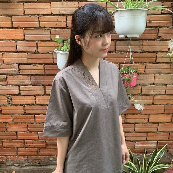 Quần Áo Phật Tử, Đồ Lam Phật Đi Chùa Nữ, đồ bộ mặc nhà mã PN45