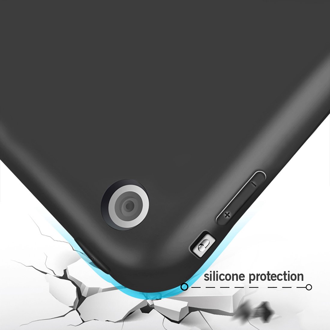 Bao da kiêm ốp lưng Silicon dẻo cho iPad Pro 9.7 inch -PKCB