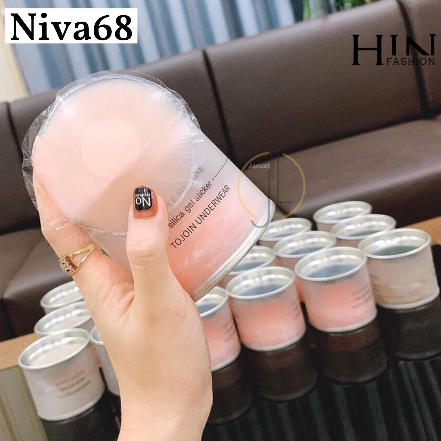 Miếng dán ngực dán đầu ti silicon combo hộp 5 cặp