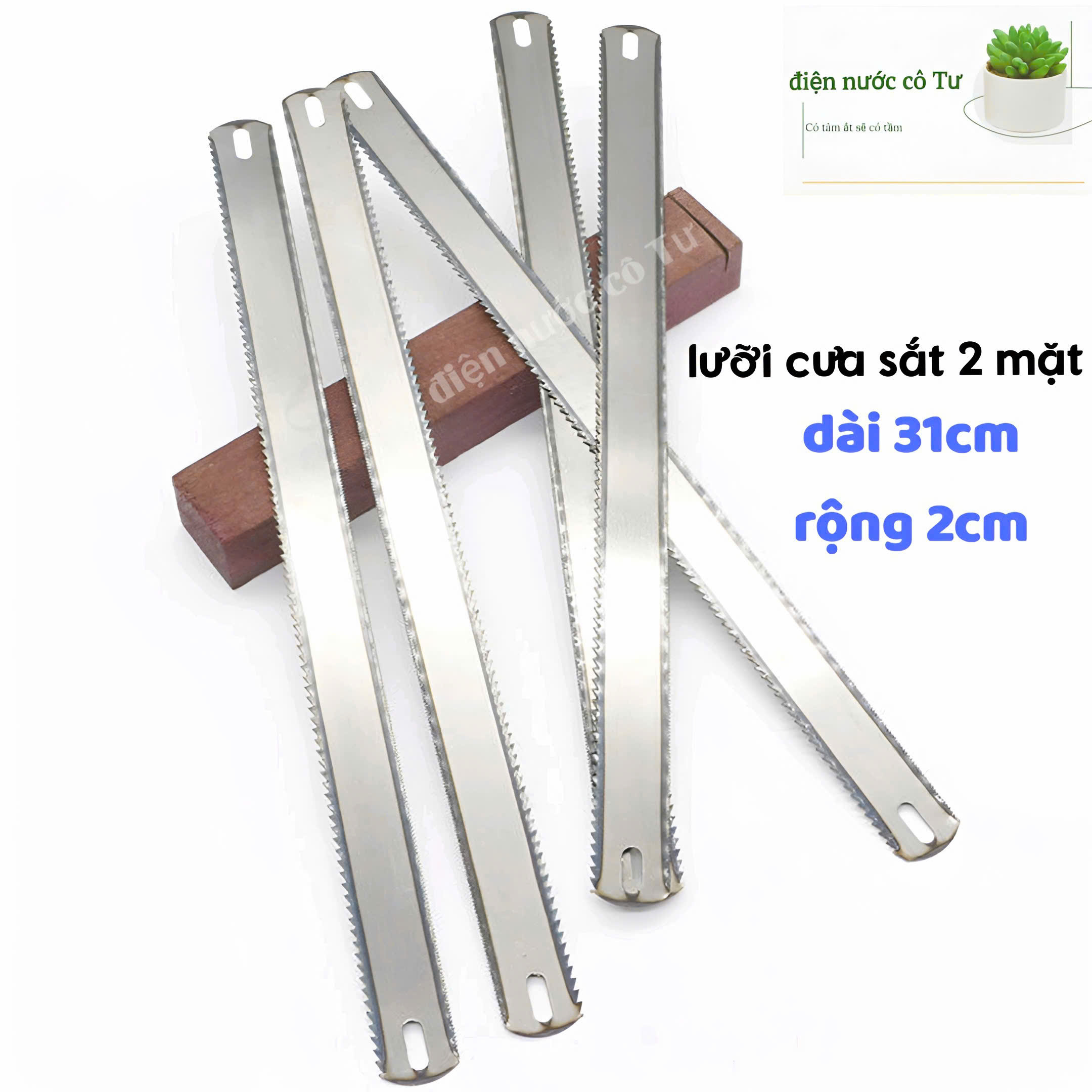 5 lưỡi cưa sắt xanh 1 mặt