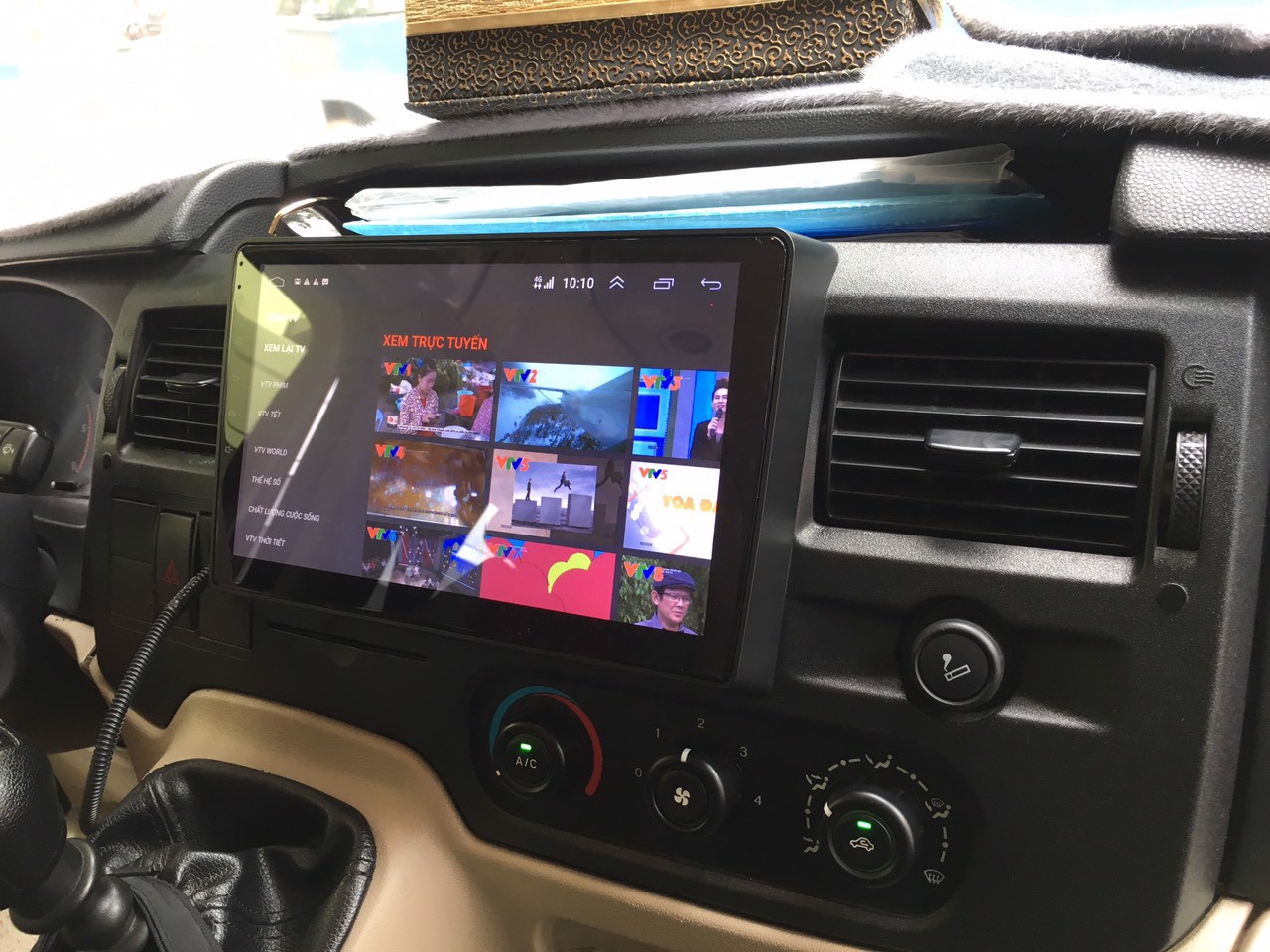 Mặt dưỡng màn hình android cho xe FORD TRANSIT