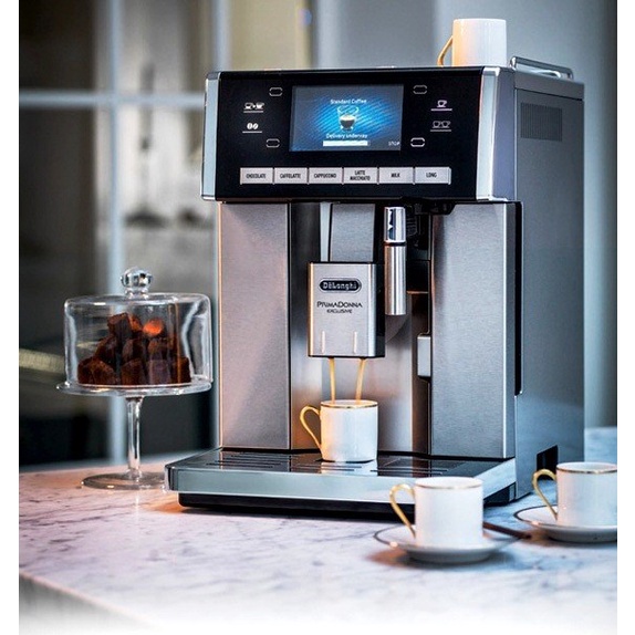 Máy Pha Cà Phê Tự Động Delonghi Primadonna Esam 6900, Delonghi Coffee Maker, Máy Pha Cafe, Cappuccino, Espresso, Made In Italy, Bảo Hành 12 Tháng