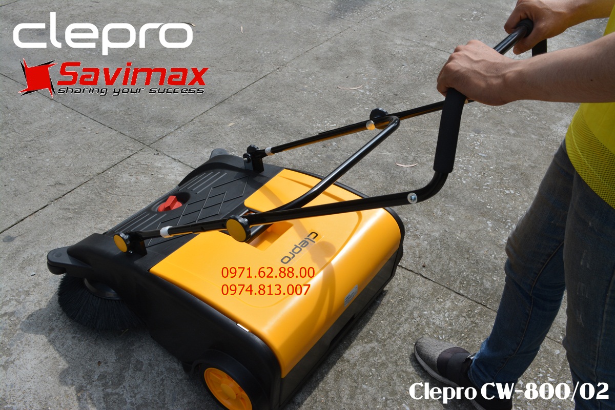 [Trả góp 0%]Xe quét rác đẩy tay Clepro CW-800/02