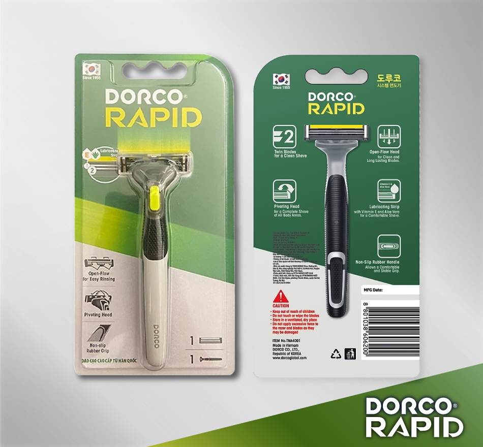 Dao Cạo Râu 2 Lưỡi DORCO RAPID TNA4001-B
