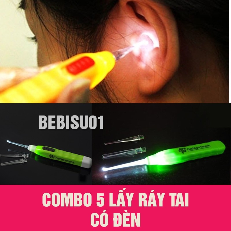 [Hoàn tiền 6%]Lấy ráy tai có đèn 3 đầu 🍉