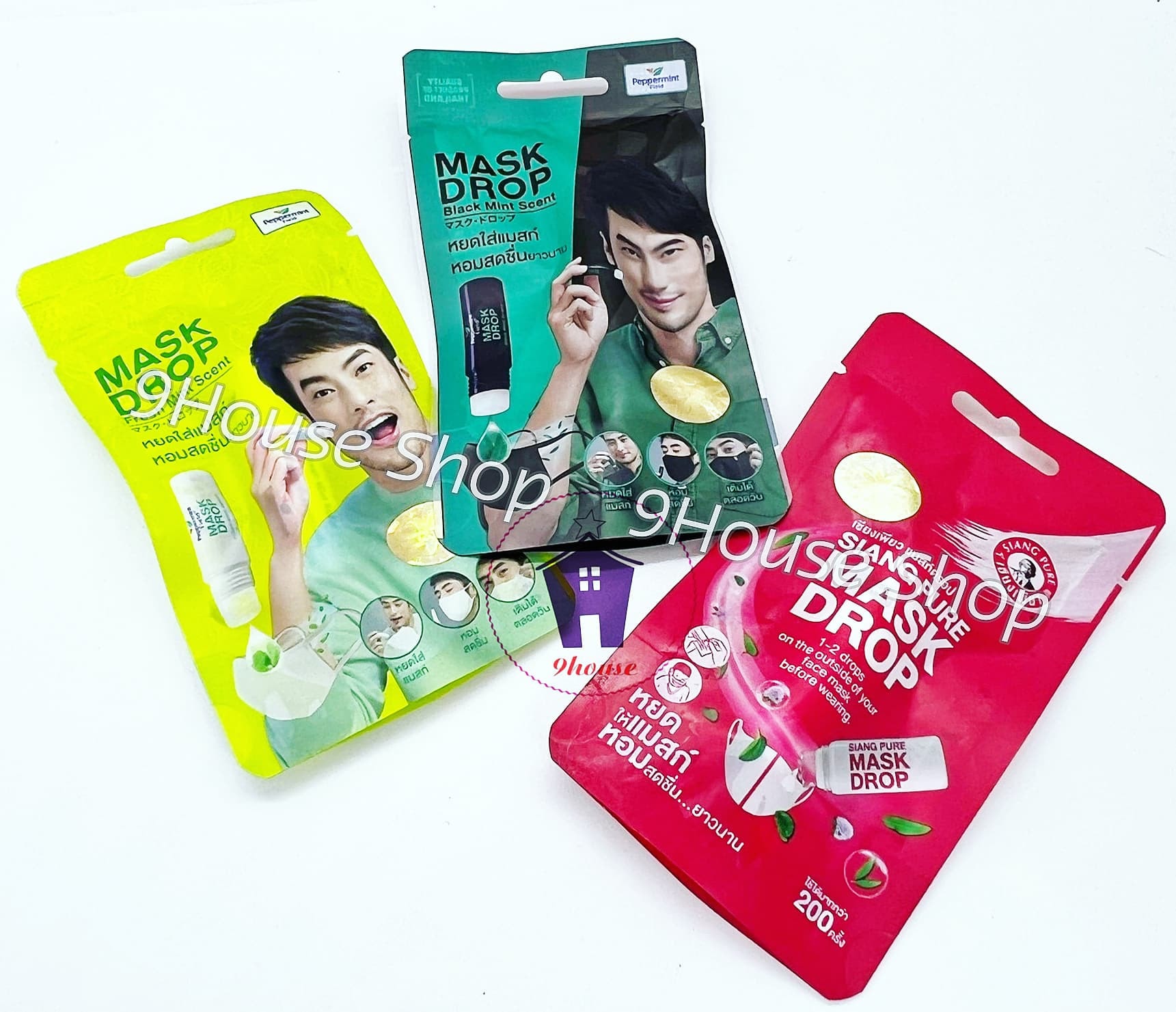 01 Dầu Bạc Hà Bôi Khẩu Trang MASK DROP Thái Lan 3ml