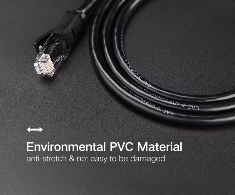 Ugreen 20161 3M màu Đen Cáp mạng LAN CAT6 UTP NW102