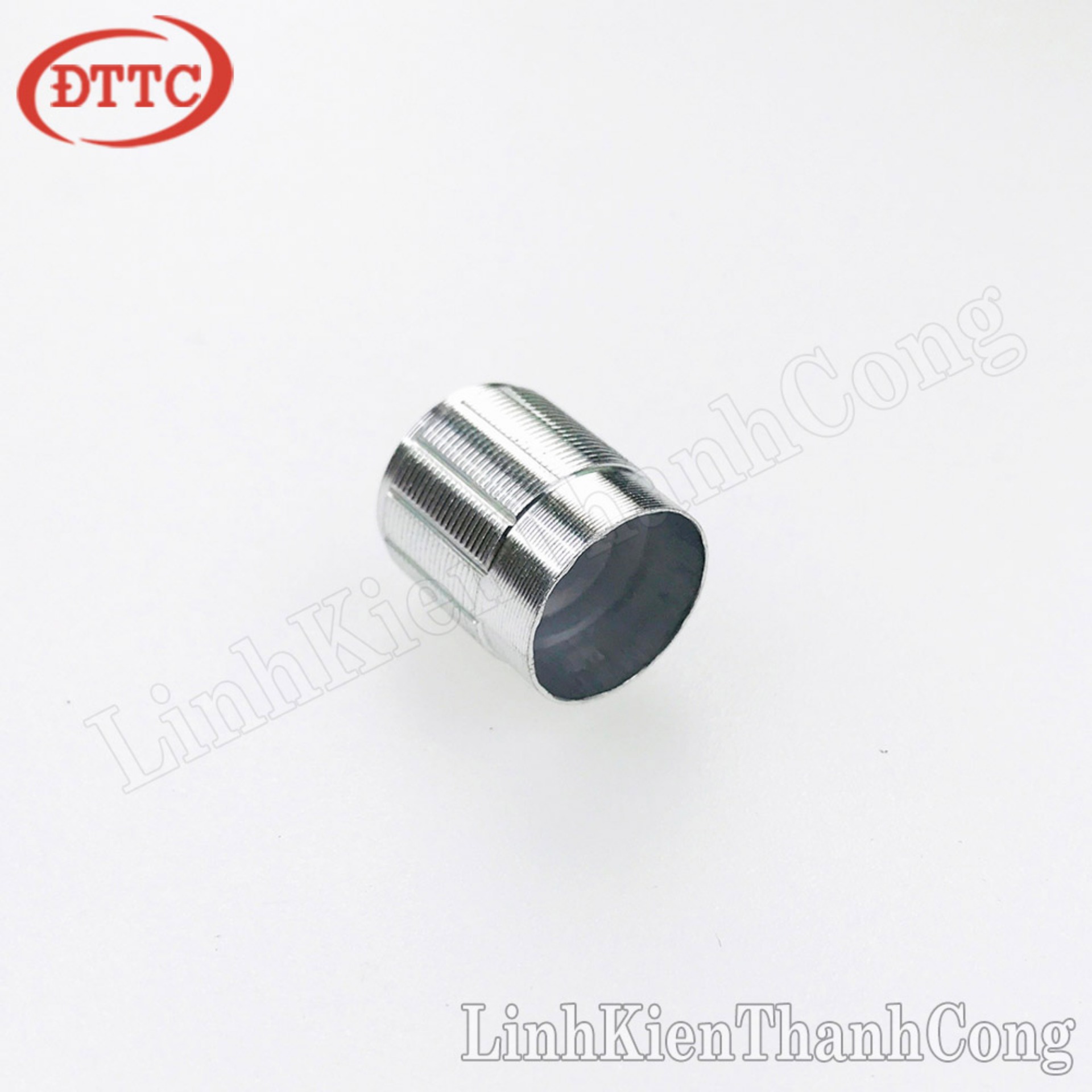 Núm triết áp kim loại bạc 15mm