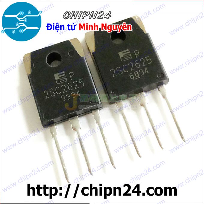 [1 con] (KT1) Transistor C2625 TO-3P NPN 10A 450V (2SC2625 2625)