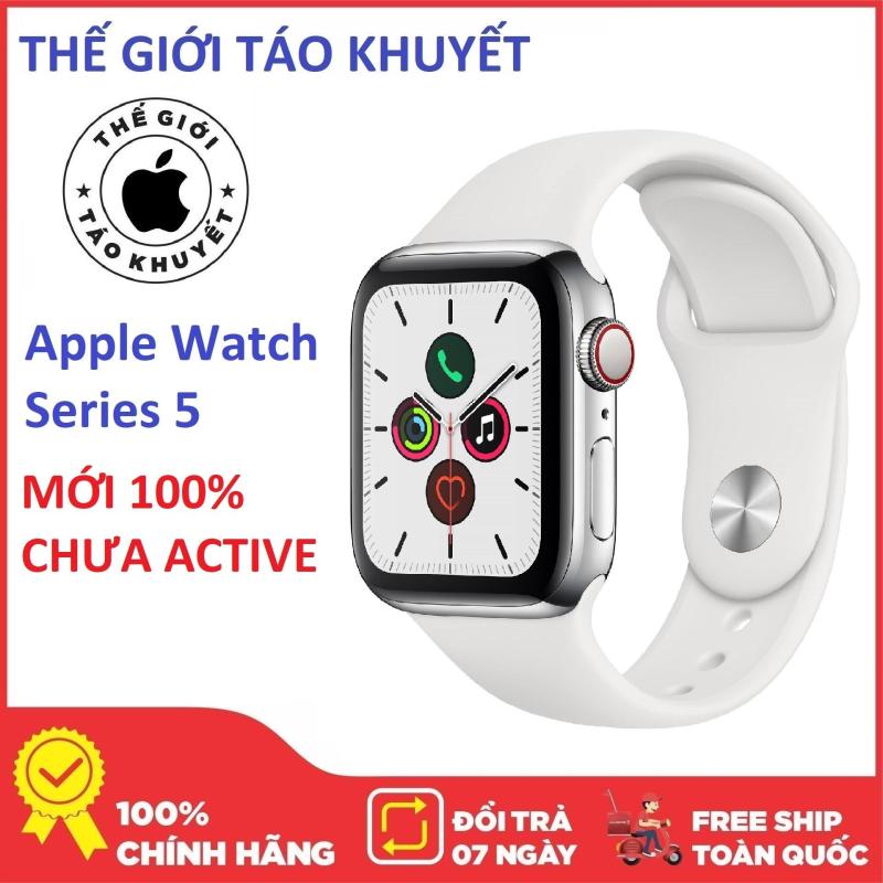 Đồng hồ Apple Watch Series 5 NHÔM - GSP - 40mm - Dây cao su - Nguyên SEAL Mới 100% - Bảo hành 12 tháng - Thế Giới Táo Khuyết