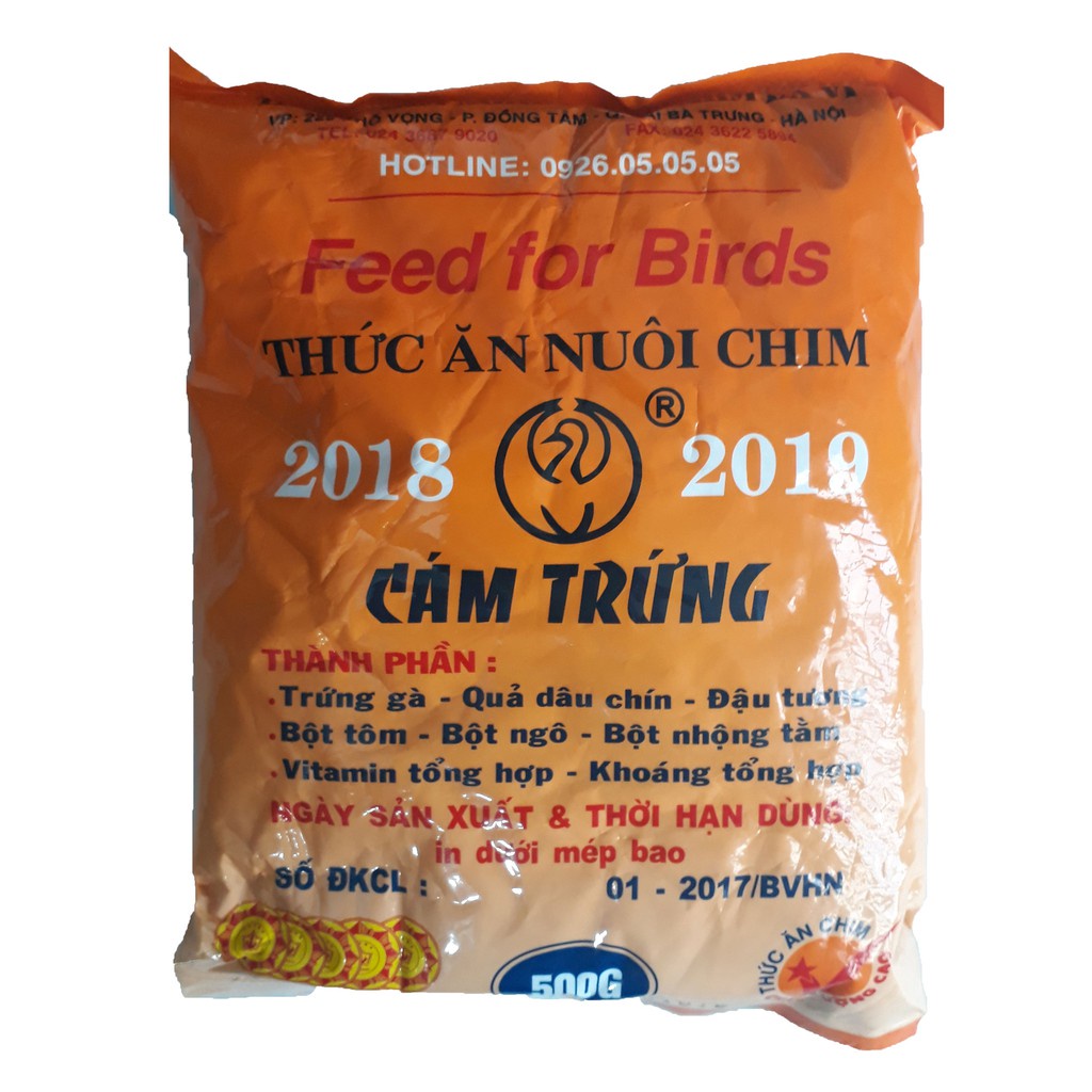 Hanpet - Thức ăn cho chim(Cám trứng BAVI - 500gr) ( 214) Cám chim ba vì