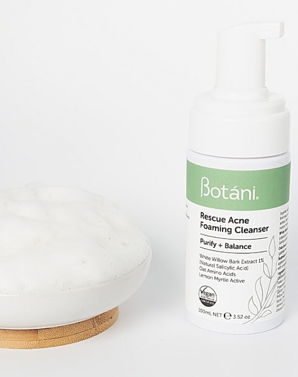 Sữa Rửa Mặt Dạng Bọt Dành cho da Mụn Botani- Rescue Acne Foaming Cleanser Botani