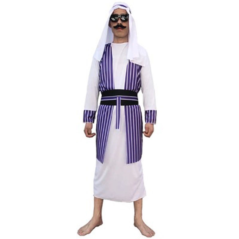 Halloween cosplay Trung Đông trang phục biểu diễn đạo cụ Ả Rập quần áo Dubai Hoàng Tử Ả Rập Saudi trang phục dự tiệc