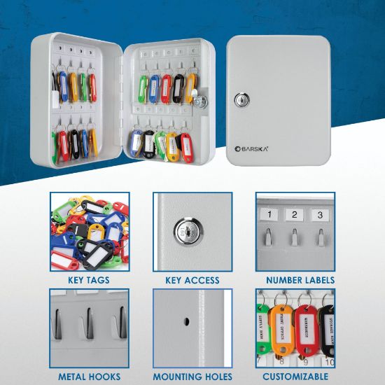 Tủ treo chìa khóa Barska 20- Position Key (20 chỗ móc chìa) (Hãng Barska - Mỹ)