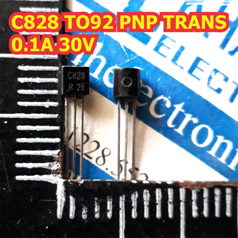 Gói 50 con c828 2sc828 to92 pnp trans nghịch 0.1a 30v kde2801