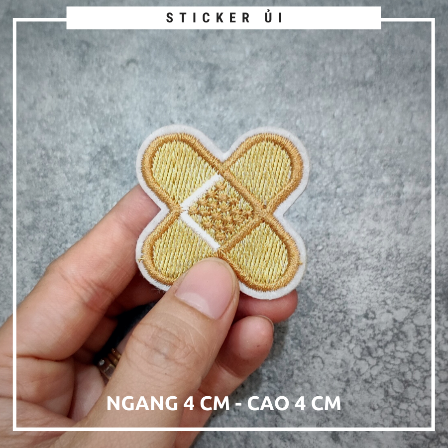 Sticker vải thêu cao cấp - CÓ SẴN KEO ỦI,Patch ủi dùng làm miếng vá ...