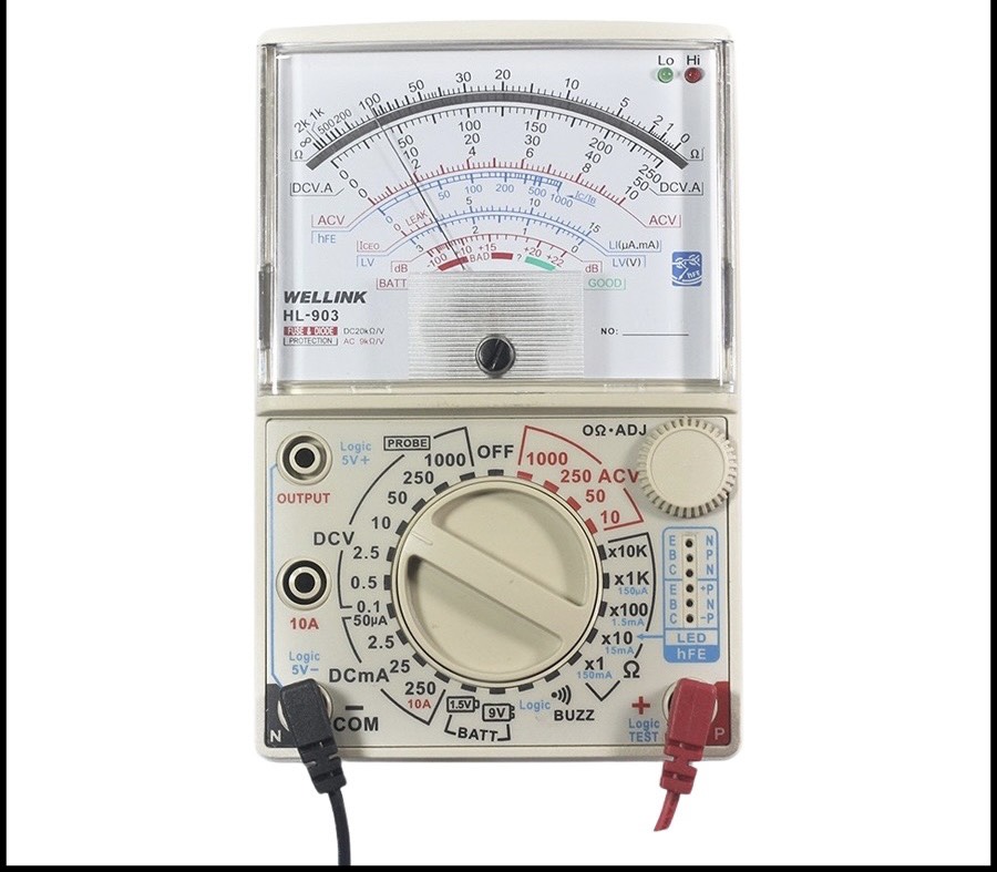 Đồng hồ vạn năng Wellink HL-903,đồng hồ đo điện,đồng hồ điện tử,máy đo vạn năng,đồng hồ đo vạn năng điện tử,đồng hồ đa năng,đồng hồ kim,đồng hồ hẹn giờ,máy đo vạn năng