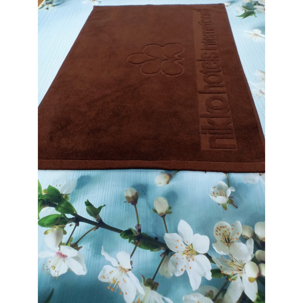 Thảm chân cotton khách sạn xuất dư dày dặn 100% cotton thấm hút cực tốt
