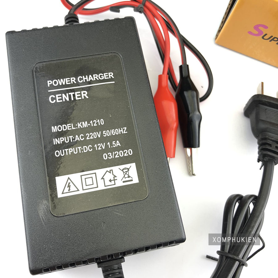 [HCM]Sạc Ắc Quy 12V 1.5A Cho Xe Máy