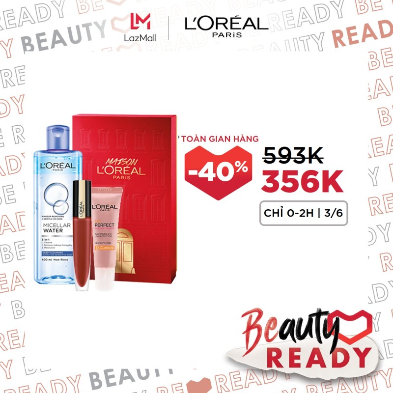 Bộ sản phẩm dưỡng da và trang điểm LOreal Paris La Maison giá rẻ
