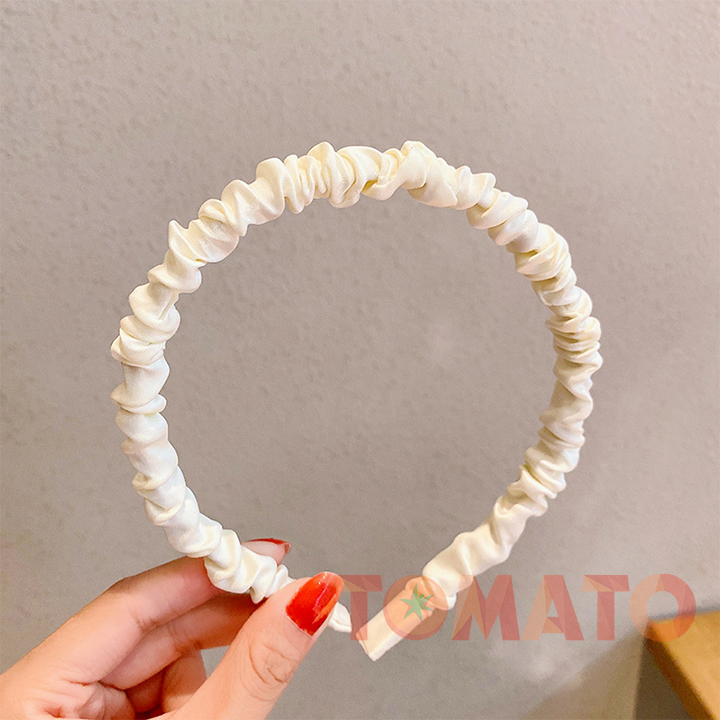 Bờm Cài Tóc Lụa Nhún - Băng Đô Nhún Phong cách Hàn Quốc - 66
