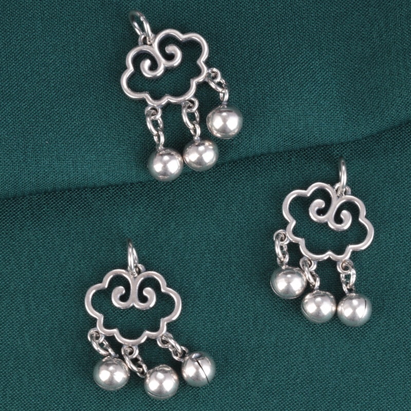[S925] Charm bạc khánh treo chuông - MH792