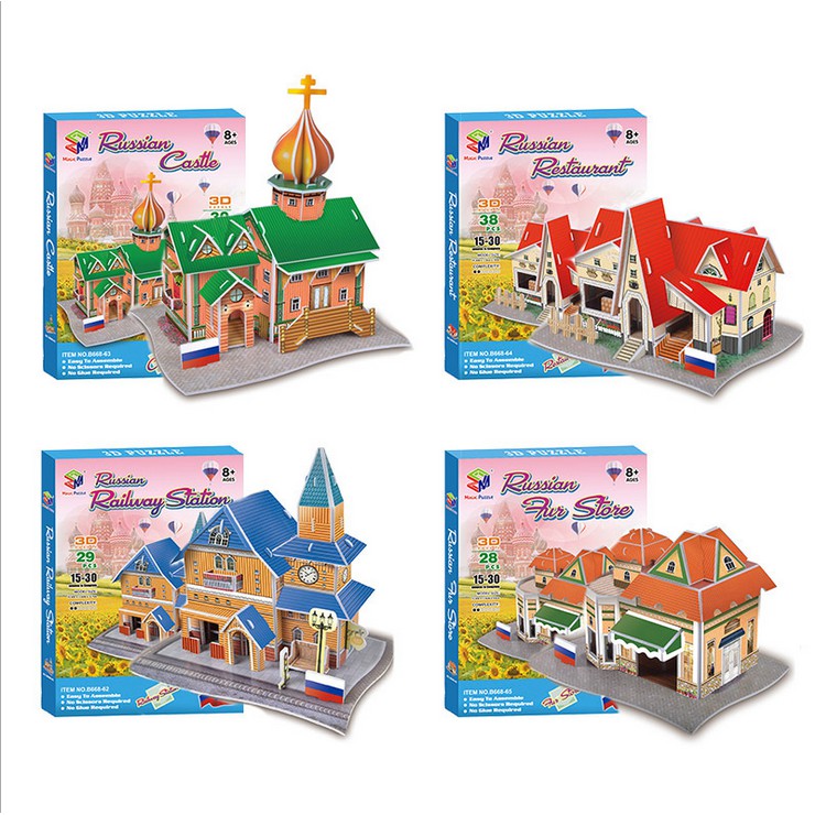 Mô Hình Nhà Giấy 3D Các Nước